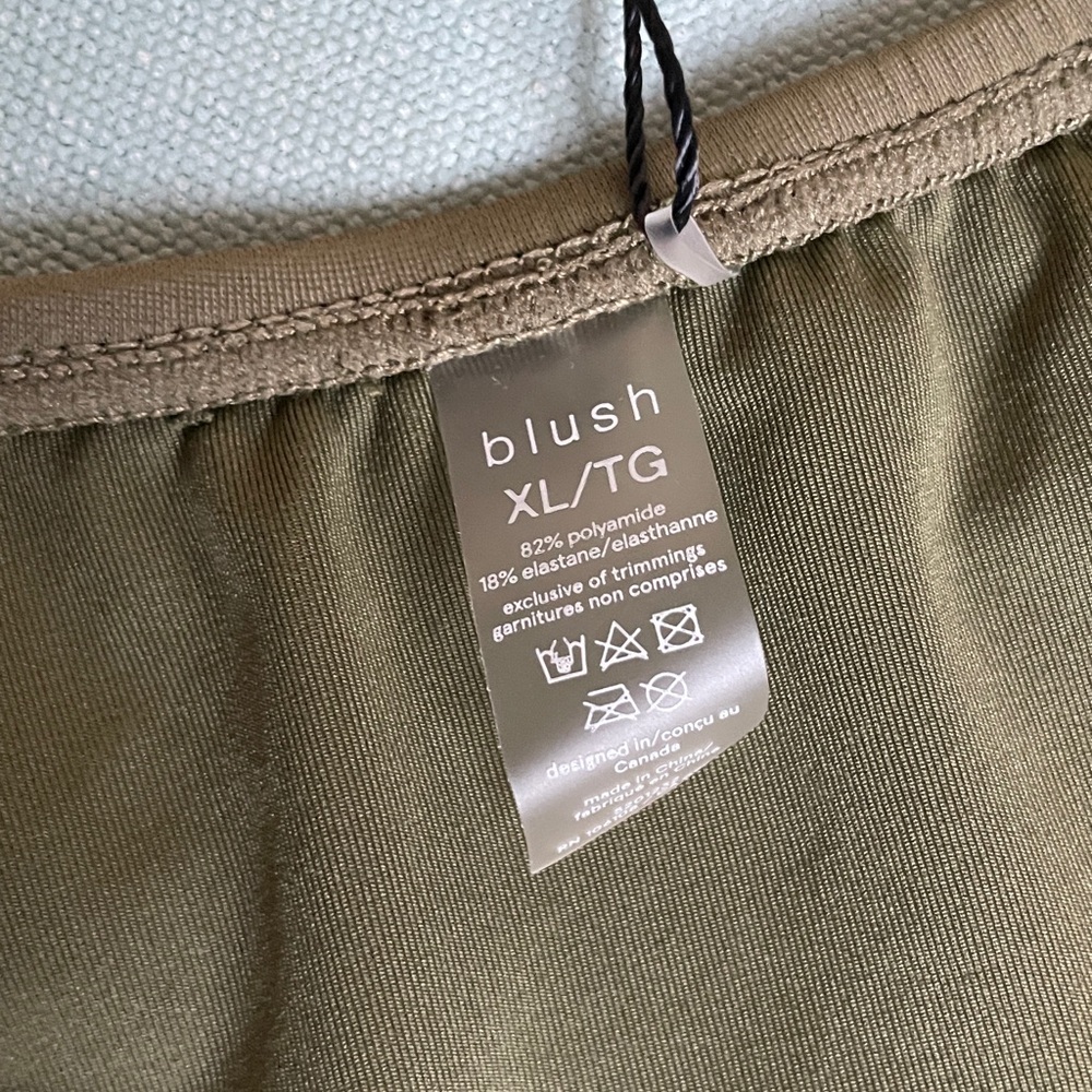 Blush Oasis High Leg Bikini Bottom Yucca - Picture 7 of 11